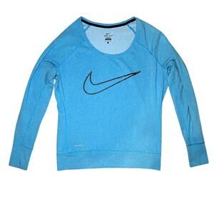 Nike - Blue Oversized Dri-FIT Sweatshirt - Women's